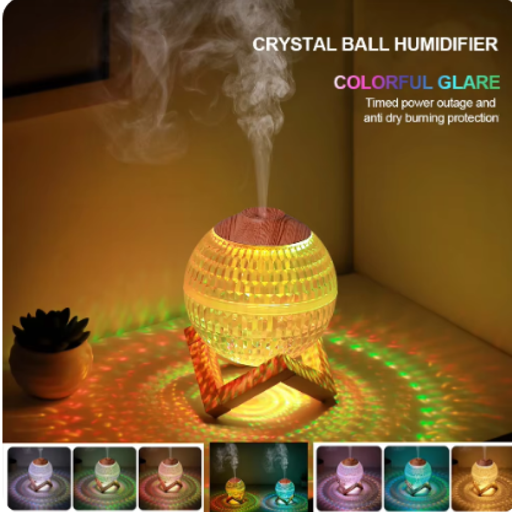 Humidificador lampara bola disco rgb